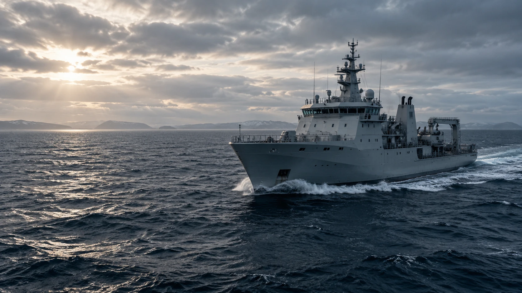 Illustrative naval application at sea